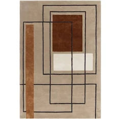 Asiatic Reef RF20 Outline Terracotta Rug