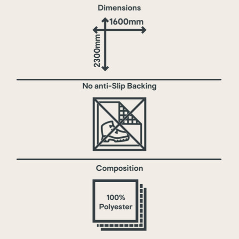 Likewise Rugs & Matting Parisa Washable Rug