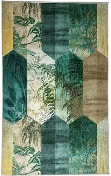 Habitat Eden Leaf Tile Flatweave Rug 170x120cm