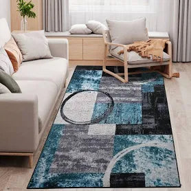 HOMCOM Geometric Modern Carpet Area Rug