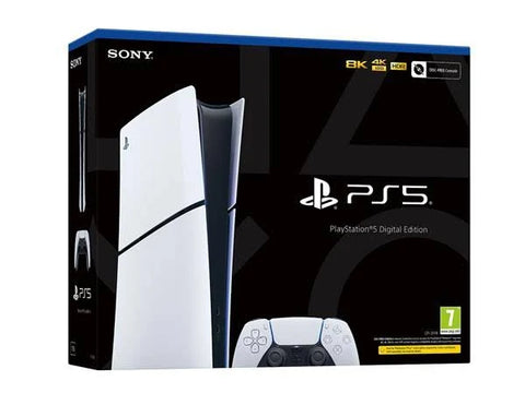 Sony PlayStation 5 Digital Edition Console with Ultra-High Speed SSD, Immersive Gameplay - (35.8x21.6x8cm)