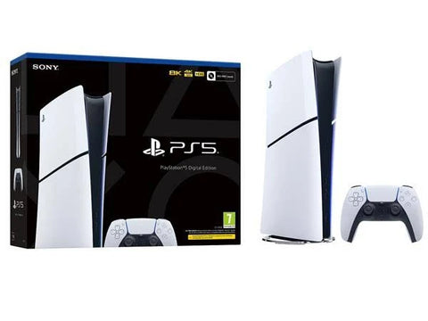 Sony PlayStation 5 Digital Edition Console with Ultra-High Speed SSD, Immersive Gameplay - (35.8x21.6x8cm)