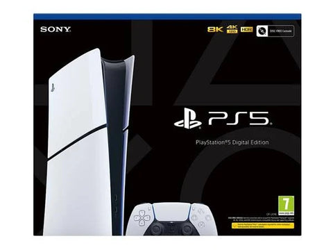 Sony PlayStation 5 Digital Edition Console with Ultra-High Speed SSD, Immersive Gameplay - (35.8x21.6x8cm)