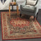 SAFAVIEH Traditional Rug for Living Room, Dining Room, Bedroom - Mahal Collection, Short Pile, in Red and Burgundy Red, 122 X 170 cm
