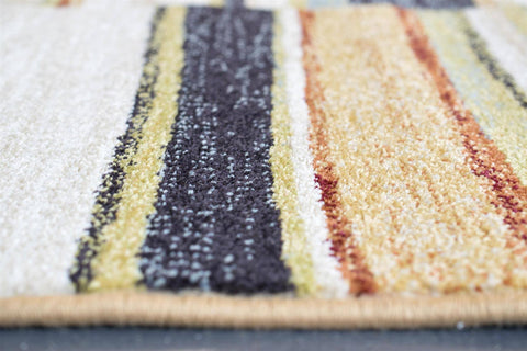 Rug Woodstock Light Multi Stripe 200x290cm Carpet Large Rugs
