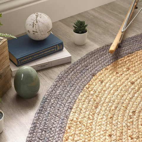 Jenson Border Jute Circular Rug