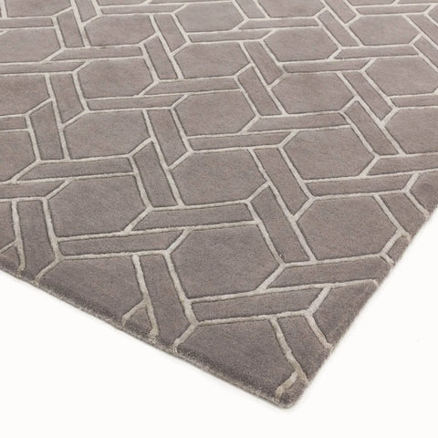 Asiatic Nexus Fine Lines Grey/Silver Rug