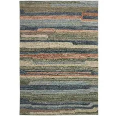 Oriental Weavers Vista Stripes Multi Modern Wool Rug