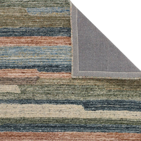 Oriental Weavers Vista Stripes Multi Modern Wool Rug