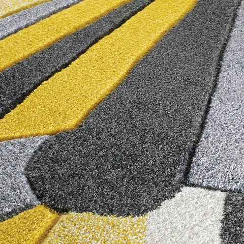 Portland 3337 A Grey & Yellow Rug