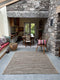 CHAKKAR DARK Stripe Beige Black Rug