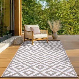 Green Decore Reversible Outdoor Rug