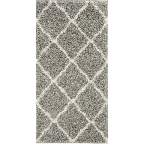 Myshaggy Moroccan Design Rug - Grey / 80x150cm