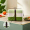 Premier Housewares Minimalist Green Lunch Box with Cutlery