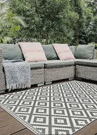 William Armes Duo Weave Indoor/Outdoor Rug Modern Geo