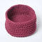 Homescapes Cotton Knitted Round Storage Basket