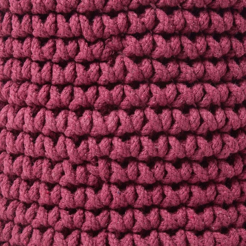 Homescapes Cotton Knitted Round Storage Basket