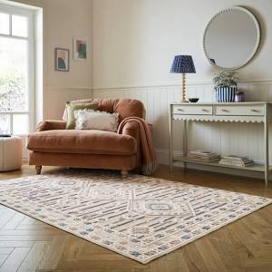 Dunelm Elessia Traditional Patterned Washable Rug