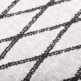 vidaXL Rug Washable 80x150 cm Black and