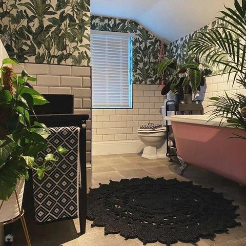 Melrose Zarla 100% Jute Round Area Rug 1cm Pile Height 150/150cm