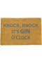 Artsy Doormats Knock Knock It's Gin O'Clock Doormat