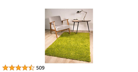 The Rug House Soft Non Shed Thick Plain Easy Clean Shaggy Rugs
