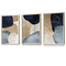 ARTZE Abstract Blue, Beige, Gold Shapes Framed Wall Art