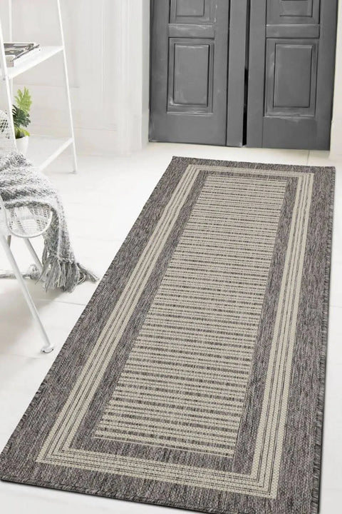The Homemaker Rugs Collection Flatweave Gel Border Rug