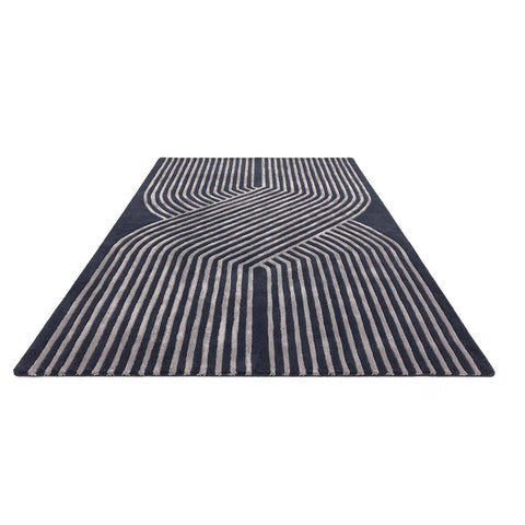 Asiatic Matrix Solstice Navy 120cm x 170cm Rug
