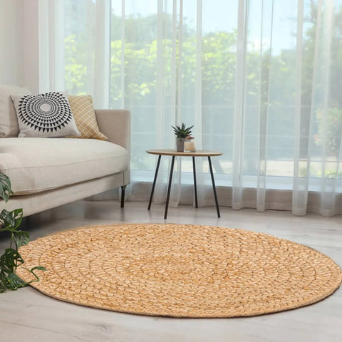 Esselle Heaton Circle Woven Jute Rug