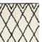 Dunelm Luxury Shaggy Diamond Rug in Ivory Charcoal 160x230