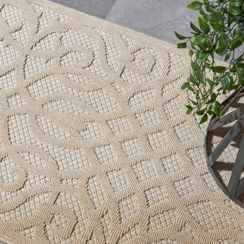 Nourison Cozumel CZM04 Cream / Grey Rug
