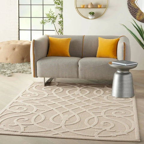 Nourison Cozumel CZM04 Cream / Grey Rug
