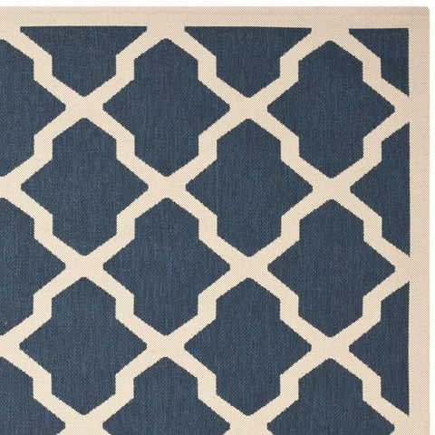 Ophelia & Co. Kerr Geometric Hand Woven Indoor / Outdoor Area Rug