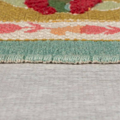 Dunelm Rani Embroidered Floral Rug