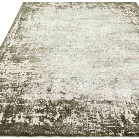 Robert Dyas Asiatic Kuza Border Green Rug