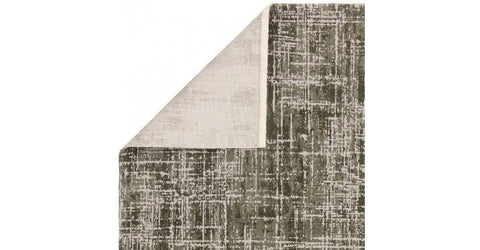 Robert Dyas Asiatic Kuza Border Green Rug