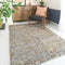 The Rug House Super Soft Ochre Yellow Grey Mottled Shaggy Area Rug
