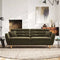 Dunelm Anders Large 3 Seater Sofa, Green, House Velvet Olive