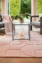 Origins Pink Penny Carved Rug