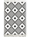 Rozi Blanc and Noir Kilim Rug