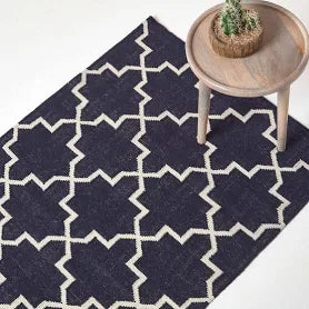 Homescapes Edmonton Geometric Pattern Kilim Rug