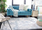 SAFAVIEH Modern Abstract Rug for Living Room, Dining Room, Bedroom Amelia Collection, Short Pile