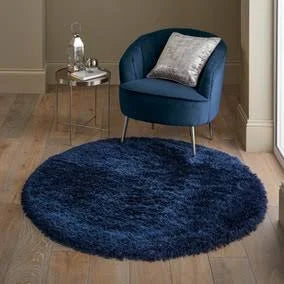Dunelm Jewel Shaggy Round Rug
