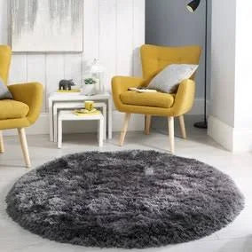 Dunelm Jewel Shaggy Round Rug
