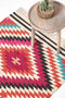 Homescapes Manila Handwoven Diamond Patterned Kilim Wool Rug