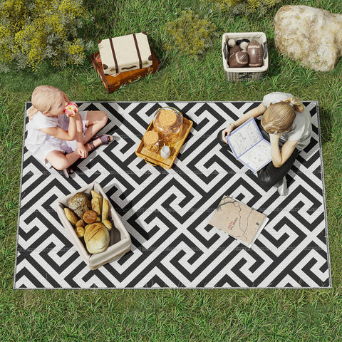 Outsunny 4' x 6' Outdoor Reversible Rug