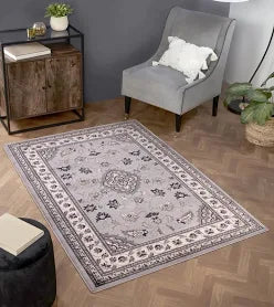 Lord of Rugs Sherborne Quality Traditional Classic Oriental Living Room Bedroom Rug Grey Medium 120x170cm (4'x5'6'')