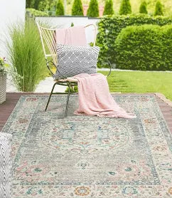 ClassicLiving Power Loom Grey Rectangle Rug