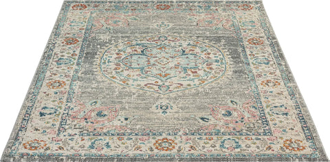 ClassicLiving Power Loom Grey Rectangle Rug